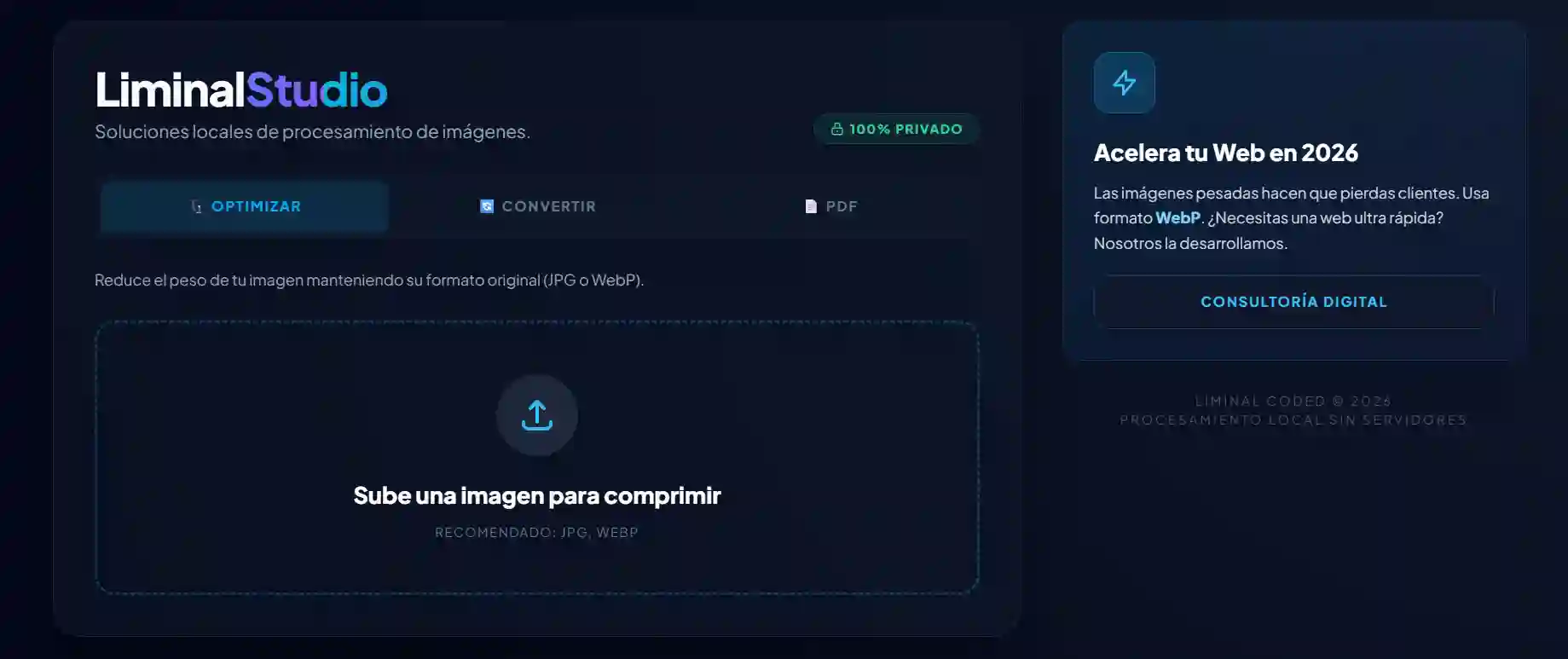 Optimizador de Imágenes WebP