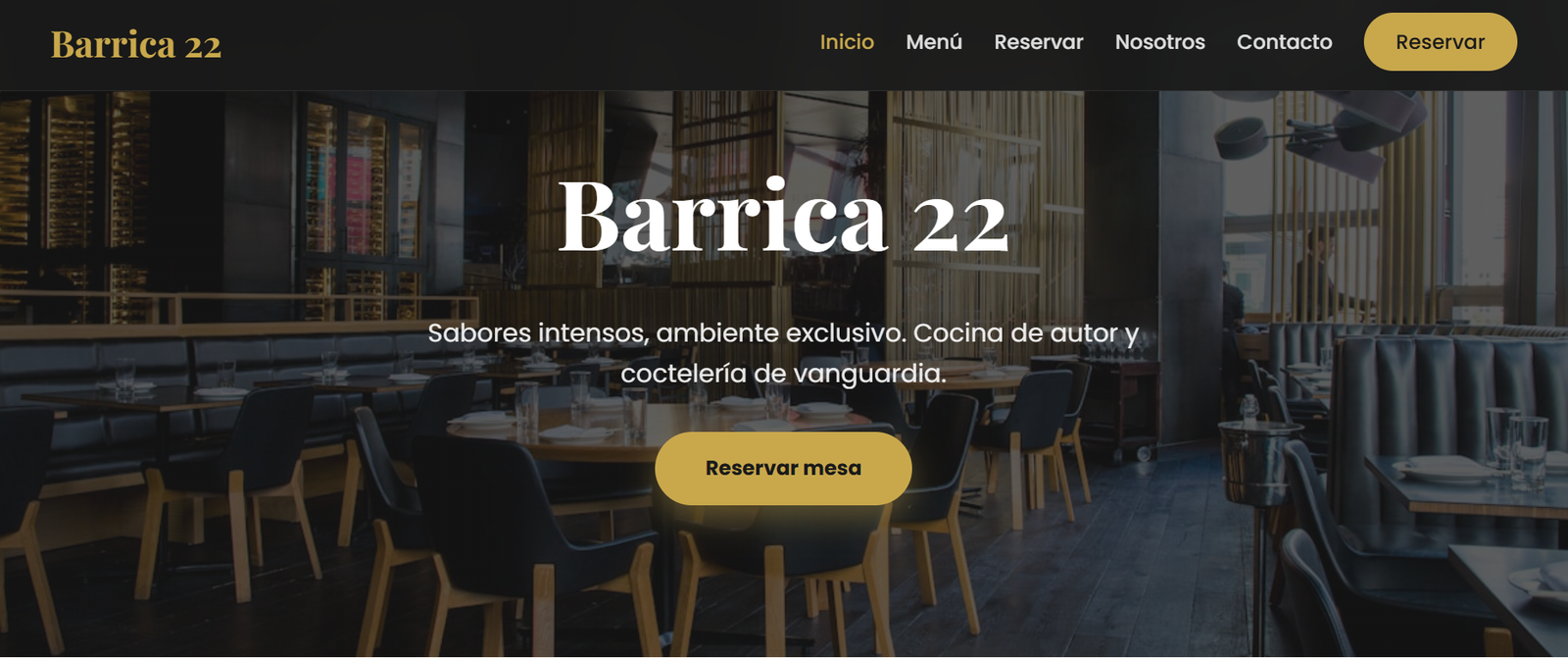 Barrica 22 – Restaurante & Bar con Gestión de Reservas